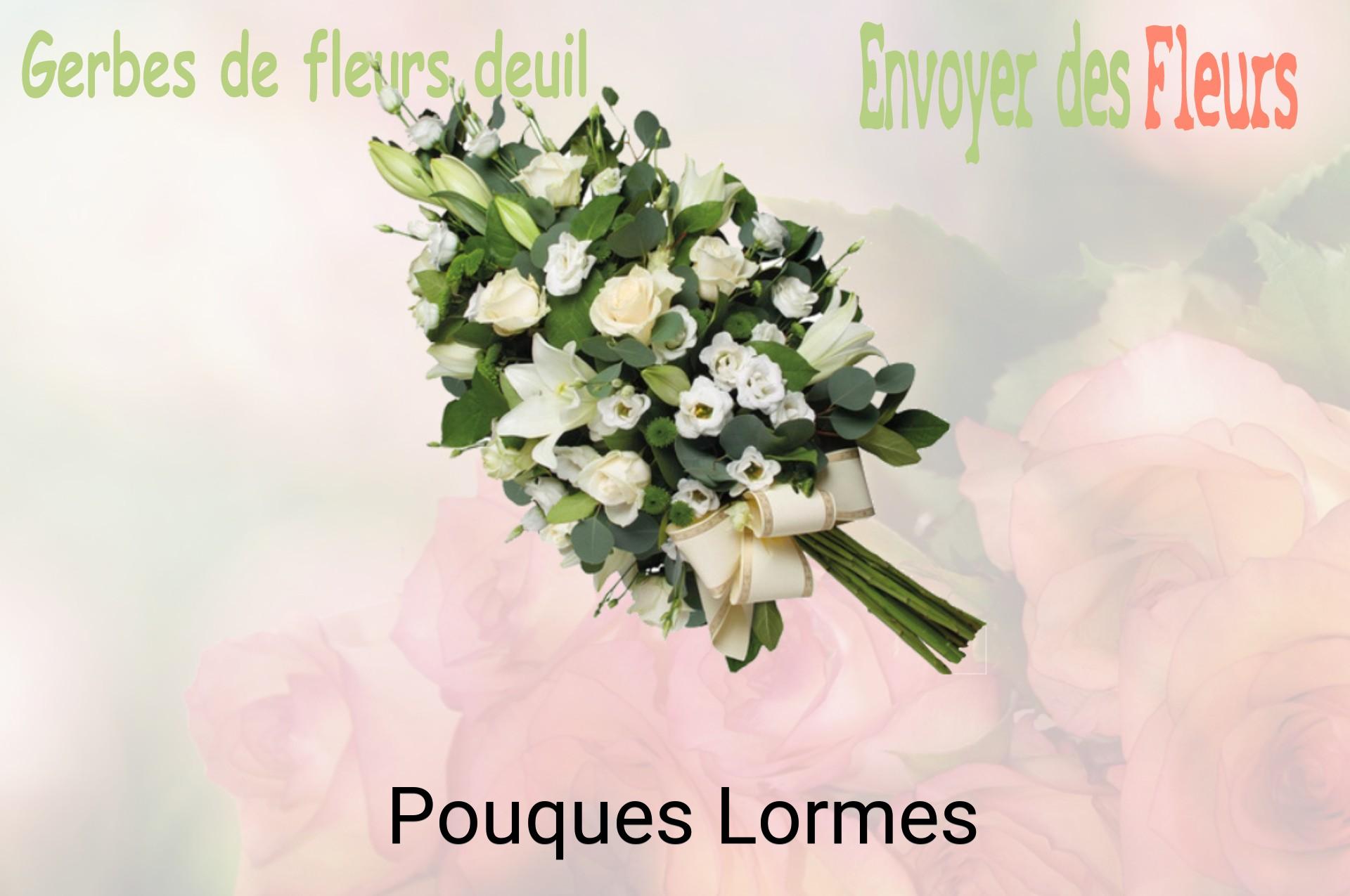 Gerbe de fleurs de deuil livrée à Pouques-Lormes